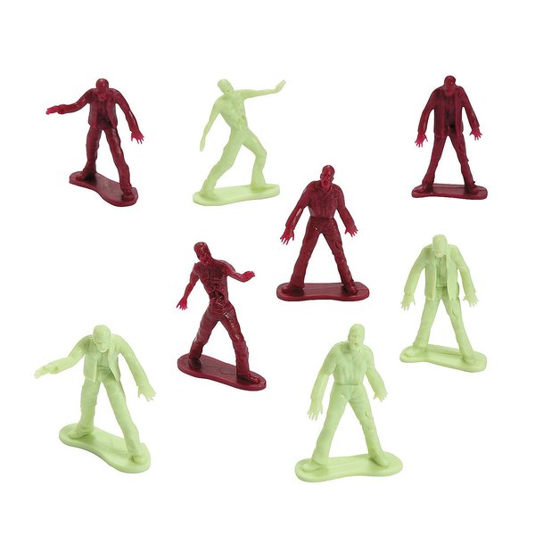 Zombie Army Men Action Figures - Great for Halloween, Party Favors and Toys - 72 Pieces - 4 Different Poses