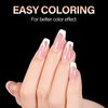 AILLSA Clear Coffin Nail Tips - 504pcs Short Gel Nail Tips Soft Full Cover False Nail Tips Pre-shaped Nails Tips Acrylic for Extensions Gel DIY Salon Art 12 Sizes