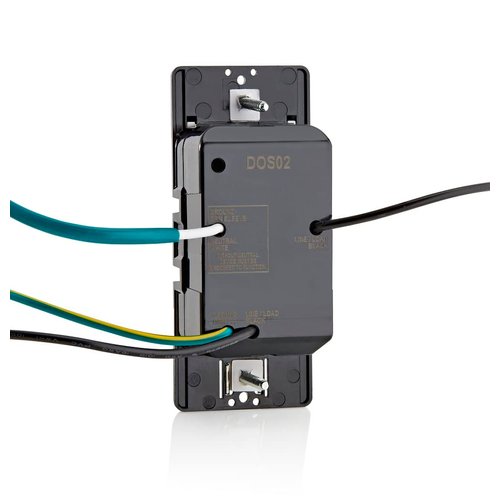 Leviton DOS02-LW Motion Sensor Light Switch, Motion Activated, Auto-On/Auto-Off, 2A, No Neutral Wire Required, Single Pole,White