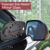 Exterior Passenger Side Heated Mirror Glass Replacement for 2003-2007 Cadillac Escalade, Chevrolet Avalanche, Silverado, Suburban, Tahoe, GMC Sierra, Yukon - Side View Convex Mirror with Turn Signal
