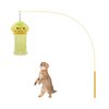 Andiker Cat Wand Toy, 35 Inches Flexible Cat Stick with Cute Jellyfish Cat Wand Replacement Cat Teaser Toy Sturdy Interactive Cat Toy for Indoor Cats to Chase Pounce Entertain (Yellow)