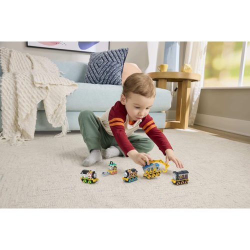 Thomas & Friends Diecast Vehicle Set Construction Crew 5 Push-Along Toy Train Engines for Preschool Kids Ages 3+ Years