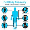 Arctic Flex Ice Sleeve for Knee, Elbow, Arm - Hot & Cold Freeze Pack Wrap for Tennis Pain Relief, Tendonitis - Gel Compression Brace for Injuries - Therapy Compress - Reusable, 360 Coverage