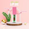 Monabell France Hydrating Lip Glow Oil - Plumping Lip Oil Gloss Tinted for Lip Care and Dry Lips, Non Sticky & Fresh Texture, Shiny and Moisturizing (Green Apple)