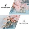 1 Pc comb flower hair accessories bridal headpiece hair decorations Flower Hair Decor Hair Accessory Exquisite Headwear Handmade Hair Decor alloy Fashion bride hairpin