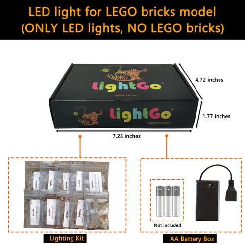 LightGo LED Lighting Kit Designed for Lego 21340 Tales of The Space Age Building Set - Not Include Model (Classic Version)