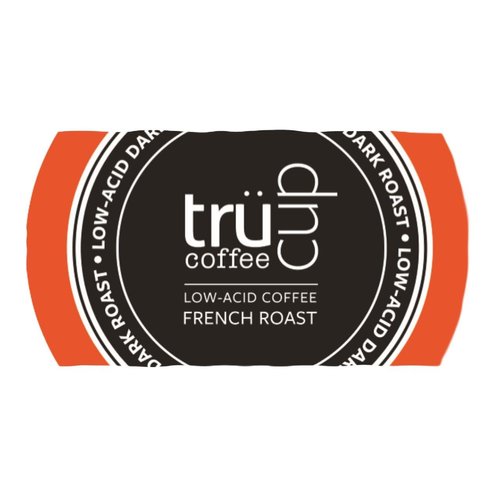 trücup Low Acid Coffee - French Roast - 48 Count Single Serve Coffee Pods- Smooth, French Roast- Can Be Gentle on the Stomach (French, 48)