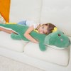 Meow Wang 39.3" Dinosaur Big Pillow Plush Dino Toy,Cute Weighted Dinosaur Stuffed Animals Doll,Soft Giant Dinosaur Plushies,Gifts for Girls Kids Boys Birthday,Valentine,Easter