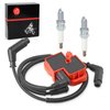 Ignition Coil Pack and Spark Plug & Wire Cap For Can-Am Commande Renegade Outlander MAX 500 570 650 800 800R 1000 1000R Bombardier TRAXTER 500 650