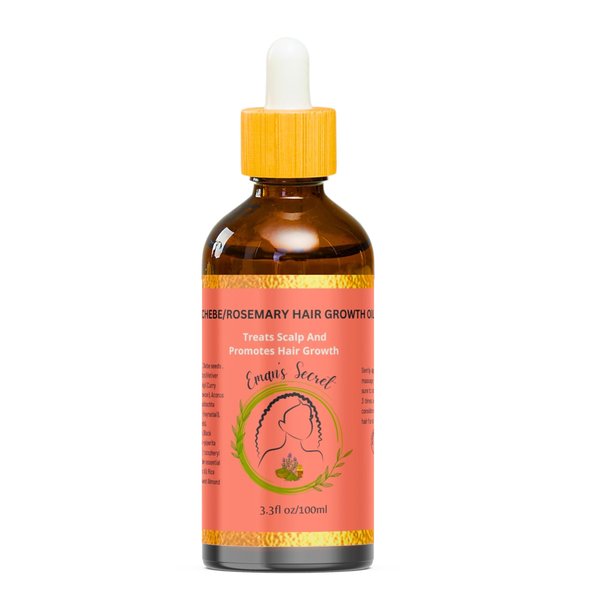 Eman's Secret Hair Growth Oil, Blend of Fenugreek Oil, Oil for Strengthen Hair Roots, Thicker, Fuller Hair, Hair Loss Prevention, and Thin Hair Solution for Damaged Hair (3.3 Fl Oz (Pack of 1))