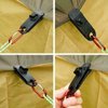 10Pcs Heavy Duty Reusable Tent Tarp Tarpaulin Clips Clamps Buckle Camping Tools