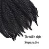 1Pack Marley Hair Braiding Hair for Twists 8Inch Short Afro Kinky Twist Crochet Braids Synthetic Fiber Hair Extensions for Women(1B#)