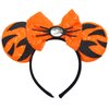 ZHENNAN Mouse Ears Headbands for Women, Glitter Tigger Bows Ears Headbands for Men, Tigger Costume Cartoon Themed Events Birthday Party Decorations Hair Accessoires