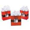 Fun Express Santa Clause Suit Medium Gift Bags - 12 Piece Pack