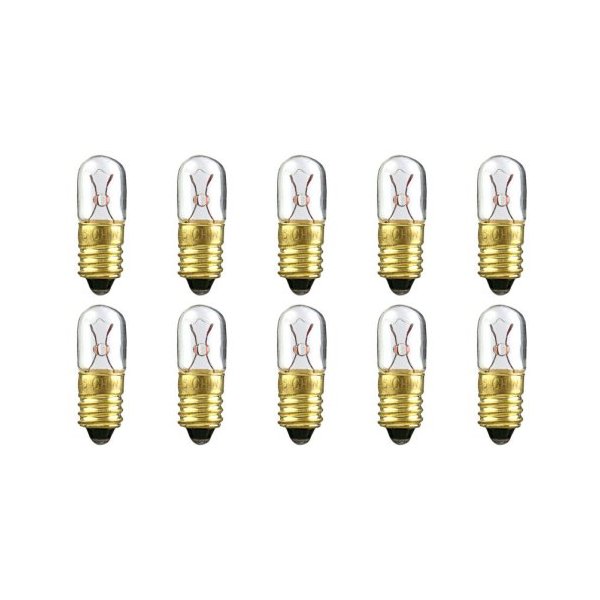 CEC Industries #1821 Bulbs, 28 V, 4.76 W, E10 Base, T-3.25 shape (Box of 10)