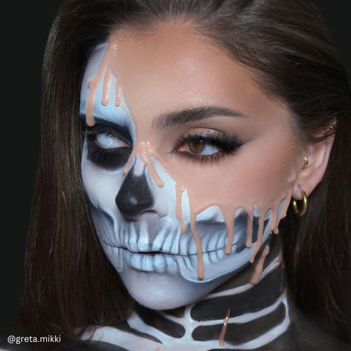 Mehron Makeup 3-D Gel | Gelatin Special Effects Makeup | Halloween FX Makeup & Scarring Gel | Fake Skin for Stage, Screen, Theater, Cosplay, and Halloween (2 oz) (Fleshtone)