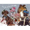 Pipsqueak Dogs Snow Babies Christmas Cards : 10 Holiday Cards with Red Envelopes - ADORABLE!