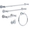 Delta Faucet 73846 Lahara Towel Ring, Polished Chrome, 1 Count (Pack of 1)