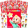 Cocomelon Stickers and Tattoos Party Favor Set - Bundle with 100 Cocomelon Stickers and 100 Cocomelon Temporary Tattoos | Cocomelon Party Supplies