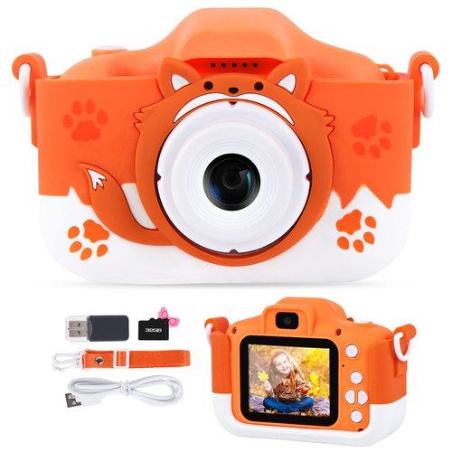 Kids Camera for Boys Girls, 1080P HD Digital Video Camera with 32GB SD Card for Toddlers, Birthday Easter Gifts for Kids 3-12, Cute Kids Toys Portable Little Girls Boys Gifts for 3 4 5 6 7 8 Years Old