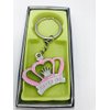 12PC Pink Baby Shower Favors Crown Princess Table Decoration Girl Keychains