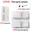 XUKEKOY 2 Pack Nose Piercing Gun Disposable Self Ear Nose Piercing Gun Kit Safety Painless Piercing Gun Kit with Stud (Black)