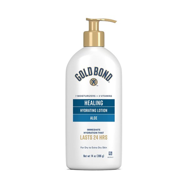 Gold Bond Healing Hydrating Lotion, 14 oz., With Aloe, Moisturizes, Immediate 24-Hour Hydration