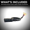 Schumacher WM-12 Ring Connection Cable for Battery Chargers and Maintainers – 18 Inches – Quick Connect – Ideal for Motorcycle, Power Sport, and Lawn Tractor Batteries