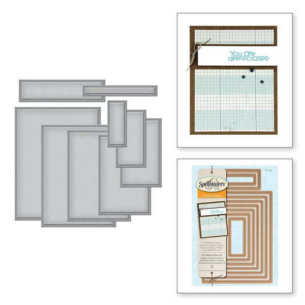 Spellbinders Nestabilities A2 Card Creator Dies, Matting Basics B