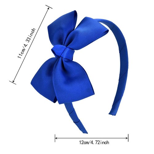 8 Pcs Bow Tie Headband Bow Tie Hairband for Girls,Vamotto Hair Barrettes Head Wraps Grosgrain Ribbon Hair Band Hair Accessories for 3-12 Year Girls Favors and Party, 8 Colors