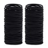 Generic 30 piece Black Hair Ties for Thick and Curly Hair Ponytail Holders Hair Elastic Band for Women