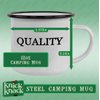 Knick Knack Gifts Ate A Vegan Meal - 12oz Stainless Steel Camping Mug, Black
