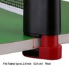 Hipiwe Retractable Table Tennis Net Replacement, Ping Pong Net and Post, 6 Feet(1.8M, Fits Tables Up to 2.0 inch （5.0 cm） (Black)
