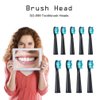 KOPBTBOY Toothbrush Replacement Heads Compatible with Fairywill,Toothbrush Heads Compatible with FW507/508/551/515/917/ 959/2011,FW-D1/D3/D7/D8, 5pc Medium Soft Black