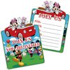 DoMiDoLa 20Pack Mickey Birthday Party Decoration Mickey Theme invitation card for Kids Birthday Party Supplies (20Mickey)