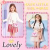 Birthday Gifts for 2 3 4 5 6 7 8 9 10 Year Old Girl,Cute Little Girl Purse Toddler Purse for Kids Wallet,Small Initial Shoulder Crossbody Bag,Personalized Christmas Gift for Daughter Baby(Rainbow,C)