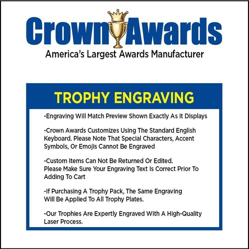 Crown Awards Gold Cup Trophies with Custom Engraving, 6.75" Personalized Gold Swirl Cup Achievement Trophy On Black Base 1 Pack