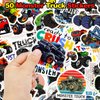 Monster Truck Party Favors Set - 110 PCS Truck Theme Slap Bracelets Keychains Tattoo Stickers Drinking Straws Party Goodie Pinata for Boys Birthday Supplies