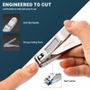 Alchemi Plus Nail Clippers with Catcher, 3D Curved Bladed Fingernail & Toenail Clippers Manicure Kit, Pedicure Kit for Women, Complete Personal Nail Care Kit for Travel Essentials
