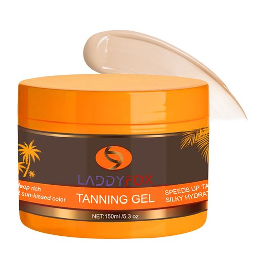 150ML Luxury Intensive Tanning Gel, Natural Tanning Accelerator Cream Gel, Intensive Tanning Gel for Outdoor Sun and Sunbath, 5.3 Oz Tanning Butter Tanning Cream