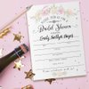 Bridal Shower Invitations with Envelopes - Set of 25 - Blank Bridal Shower Stationery - Floral and Beautiful Bridal Shower Supplies, Celebration of Love Print, 5x7 Simple Design Invitation