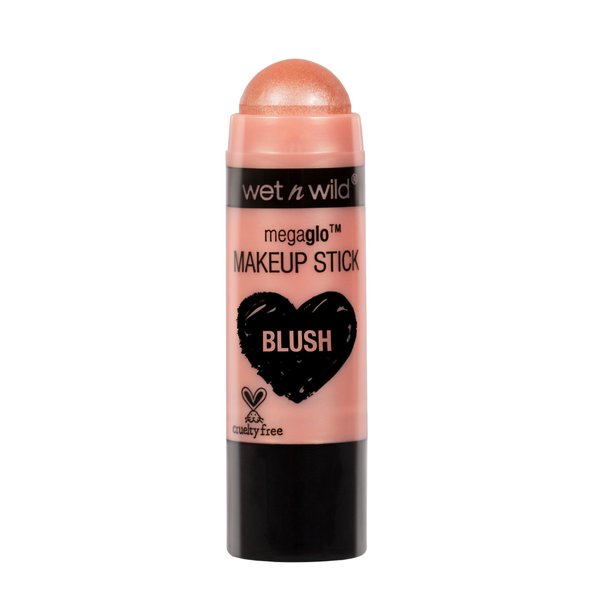 wet n wild MegaGlo Makeup Stick, Buildable Color, Versatile Use, Cruelty-Free & Vegan - Peach Bums