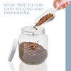 Cornucopia Brands 64oz Clear Wide-mouth Glass Jar, BPA free Food Grade w/Metal Lid (Half Gallon); 2 Quart Jar to Make Greek Yogurt/Kefir or Pickles