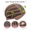REECHO Brown Bob Wig with Bangs, 11" Short Bob Wigs Synthetic Replacement Hair Wigs for Women - Chestnut Brown