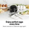 Hamilton Beach 3-in-1 Electric Egg Cooker for Hard Boiled Eggs, Poacher, Omelet Maker & Vegetable Steamer, Holds 7, Black (25507)