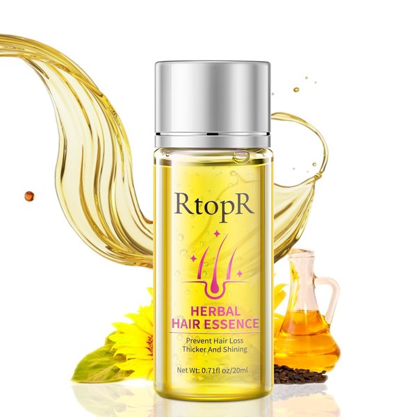 RtopR Herbal Hair Essence, for All Hair Types, 0.71 Fl Oz (Pack of 1), Yellow