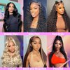 Usexy 24 Inch 13x6 Lace Front Wigs Human Hair Pre Plucked 180% Density Straight HD Transparent Glueless Wigs Human Hair 13x6 Straight Lace Frontal Wigs Human Hair Wigs for Women With Baby Hair
