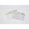 Genuine Frosted White Sea Glass Hair Comb (Set of 2)