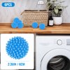 6 Pcs Dryer Balls, 2.5 in Reusable Laundry Soften and Fluff Laundry Washing Balls (Blue)