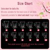 NOVO OVO Duck Feet Nail Tips, Extra Short Full Cover for Press On Acrylic, Extra Short Clear Full Coverage Thick Flare Y2K Wide French Soft Gel Fake False Nail Extension x 12 Sizes in Box 120 pcs